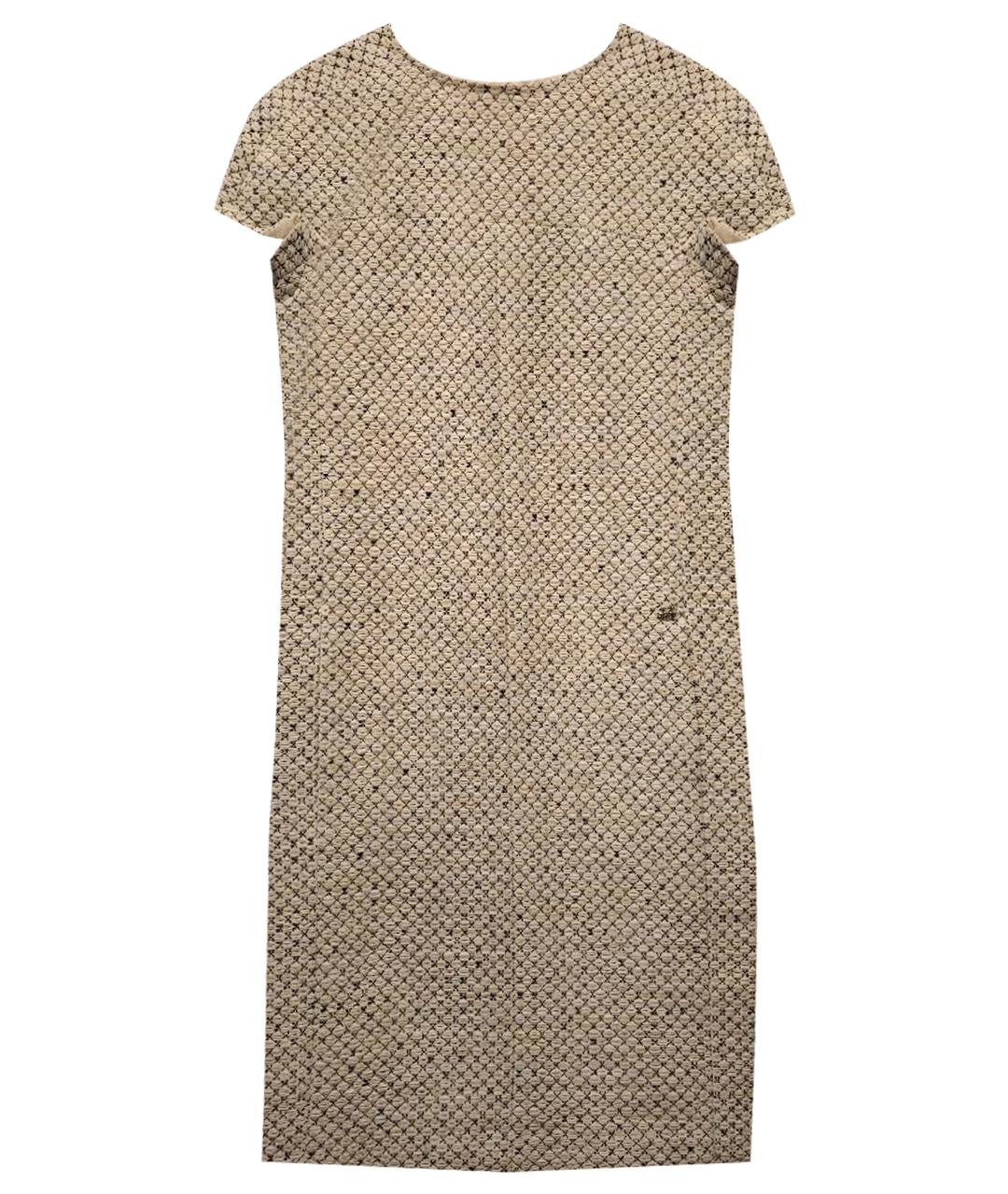 CHANEL Бежевое коктейльное платье, фото 1