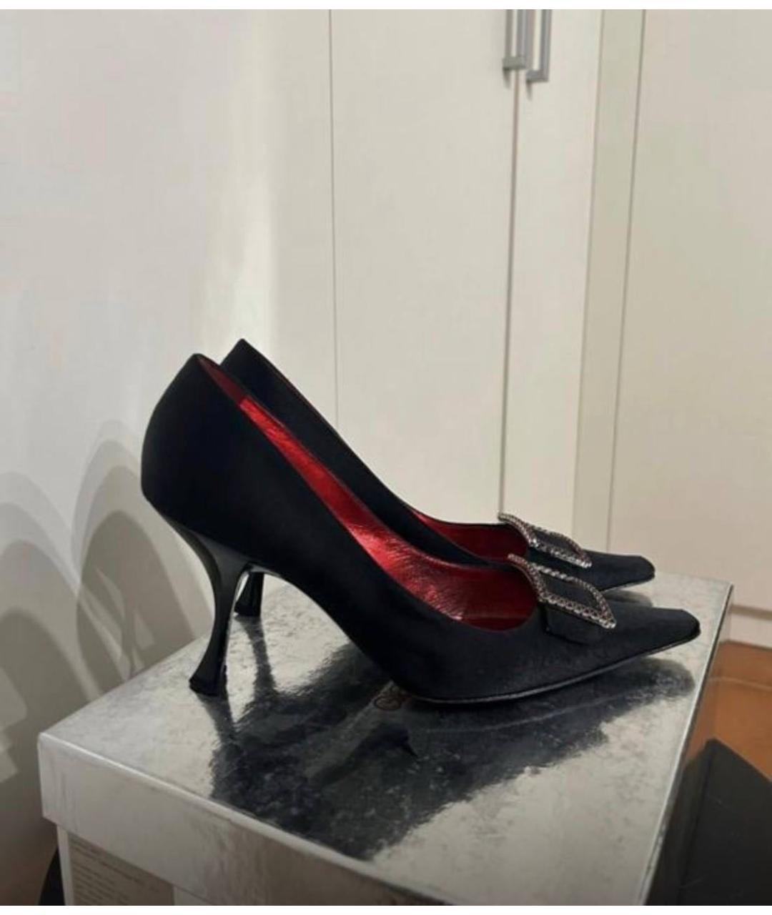 MOSCHINO Черные кожаные туфли, фото 3