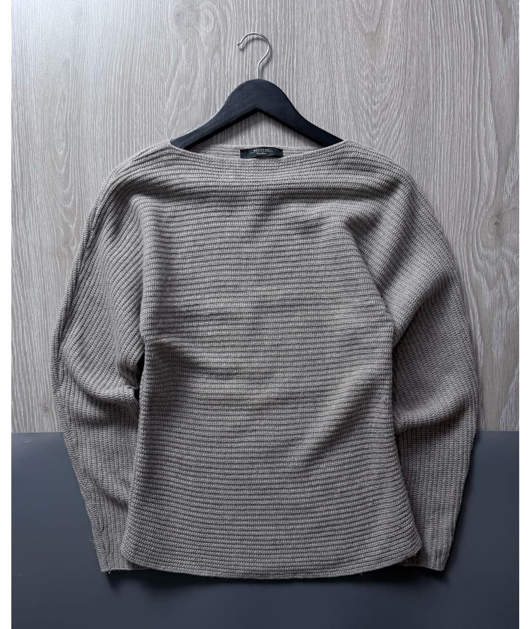 MAX MARA Коричневый шерстяной джемпер / свитер, фото 6