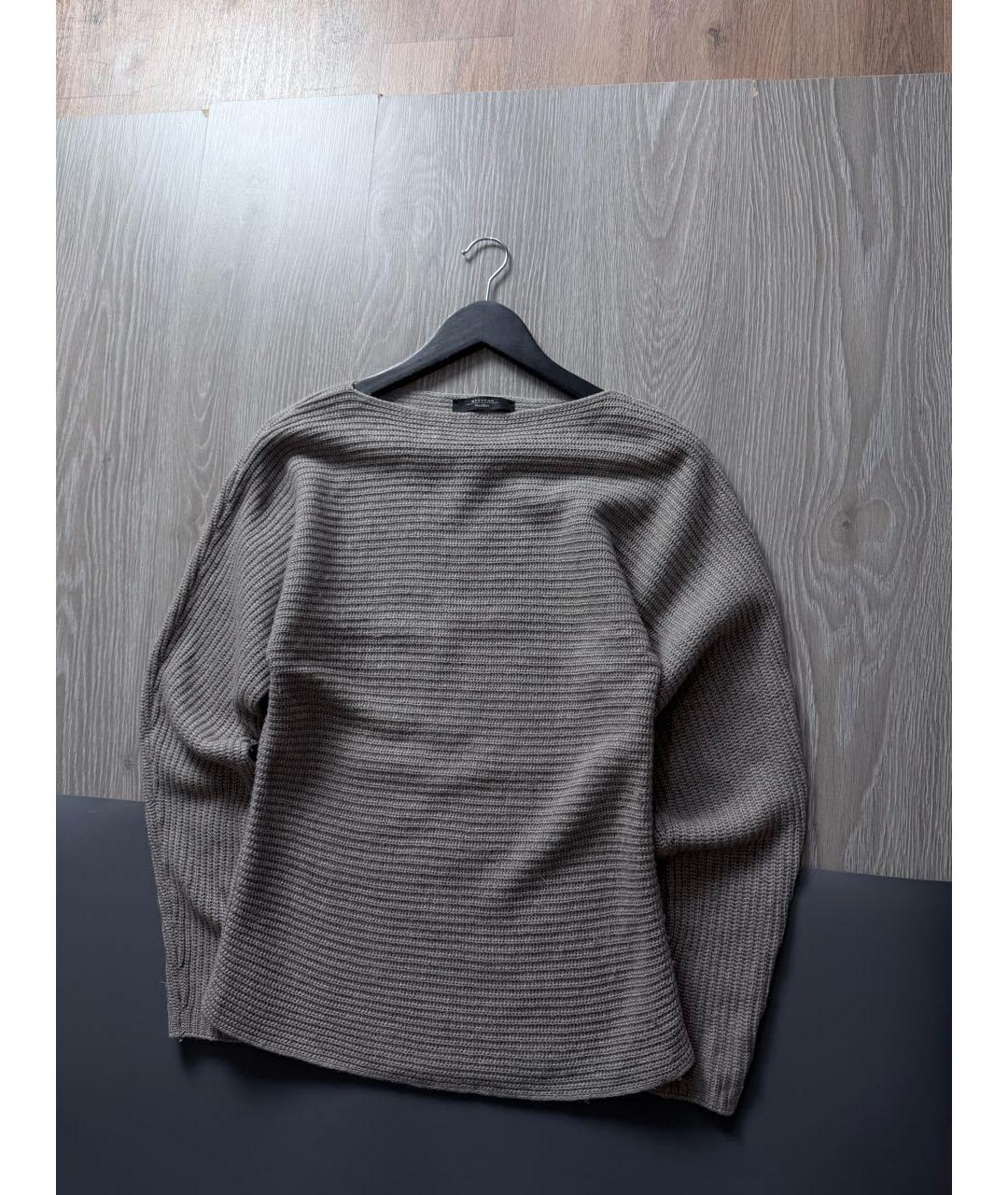 MAX MARA Коричневый шерстяной джемпер / свитер, фото 2