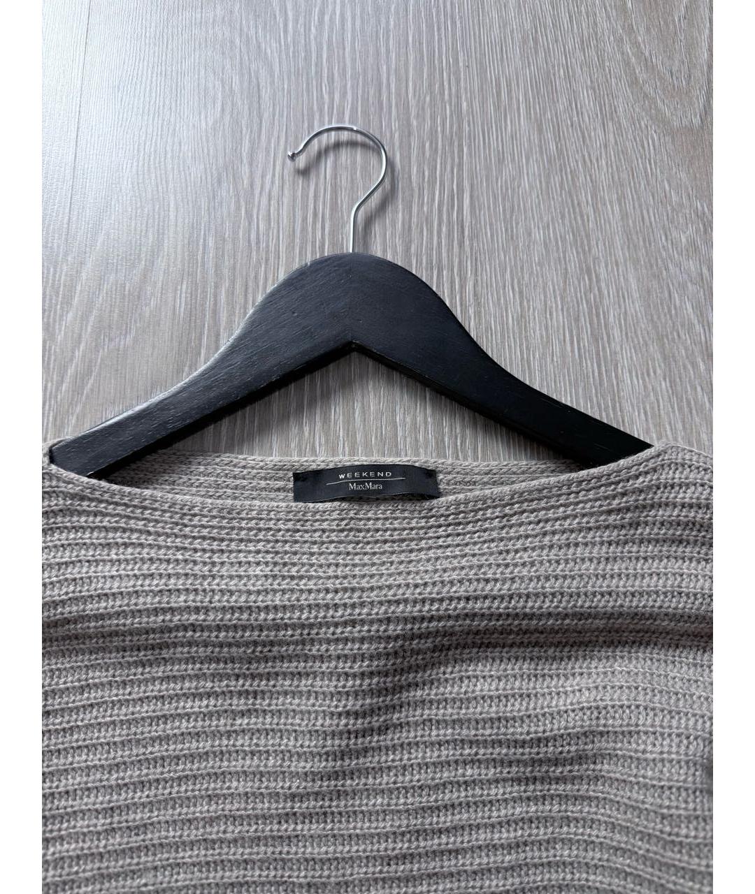 MAX MARA Коричневый шерстяной джемпер / свитер, фото 3