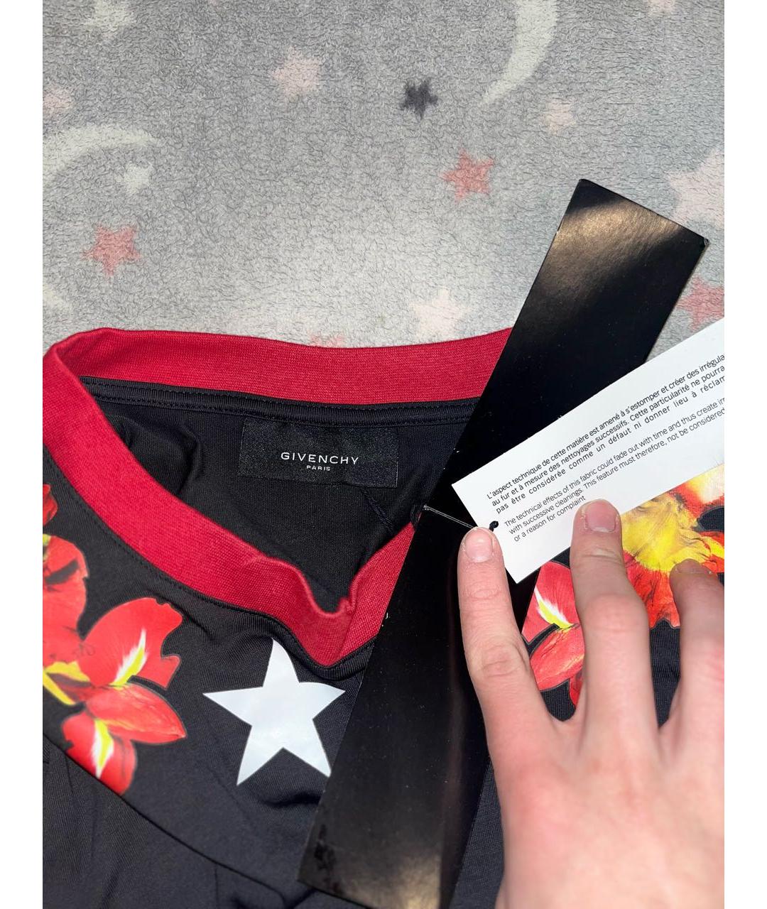 GIVENCHY Черная хлопковая футболка, фото 3