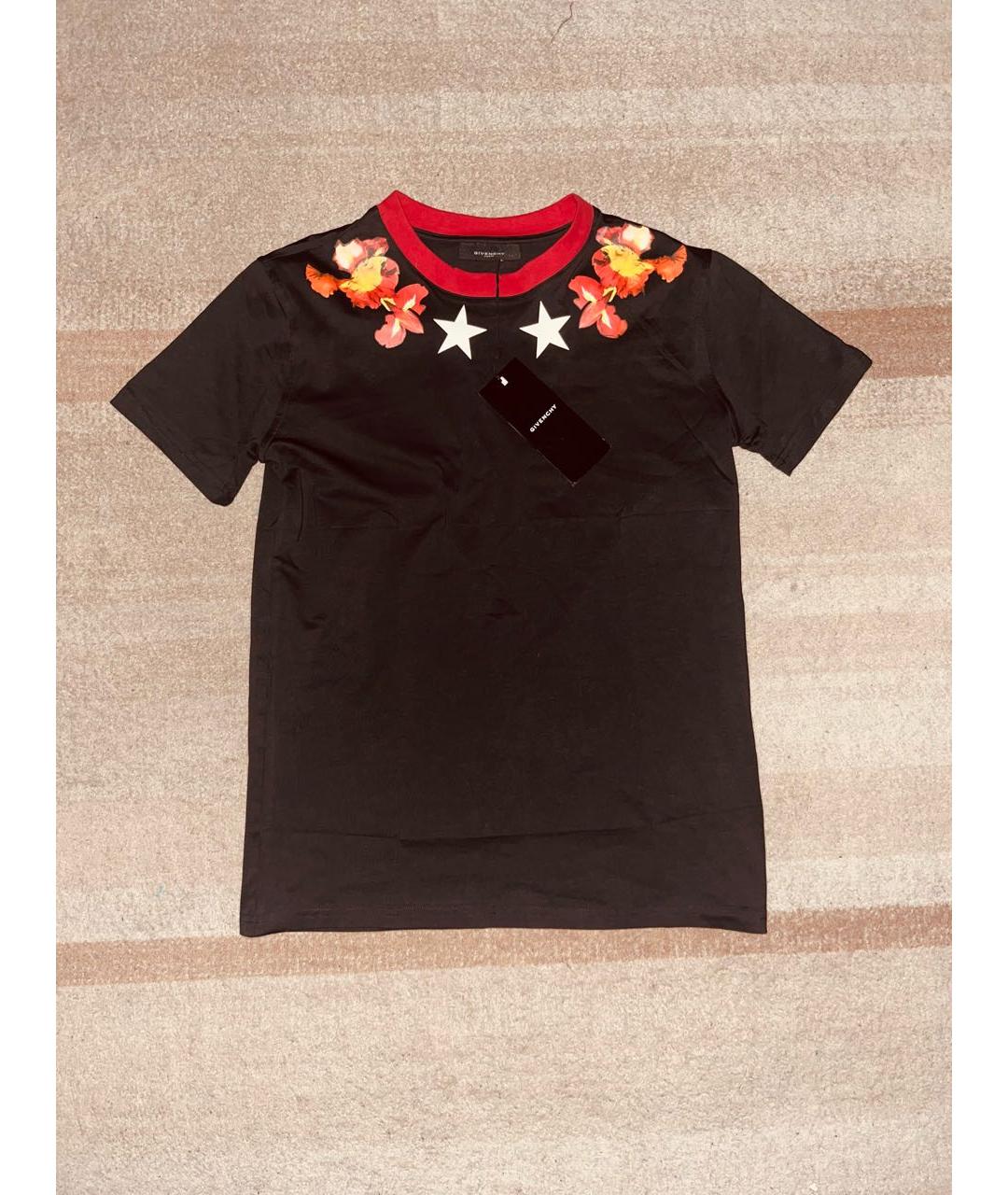 GIVENCHY Черная хлопковая футболка, фото 6