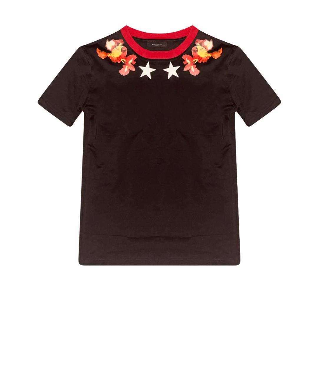 GIVENCHY Черная хлопковая футболка, фото 1