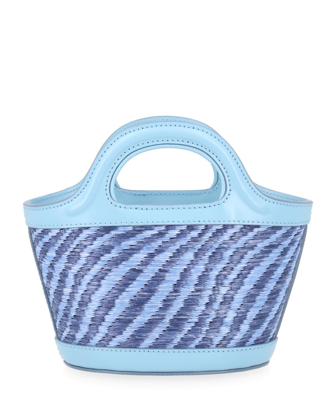 MARNI Голубая синтетическая сумка тоут, фото 2