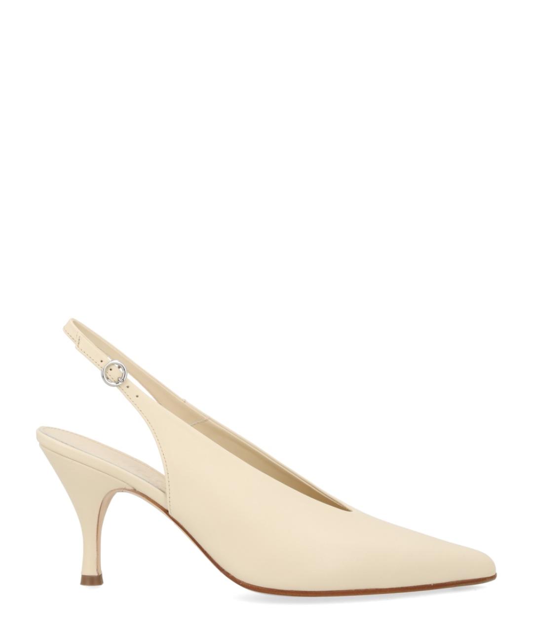 AEYDE Бежевые кожаные туфли, фото 1