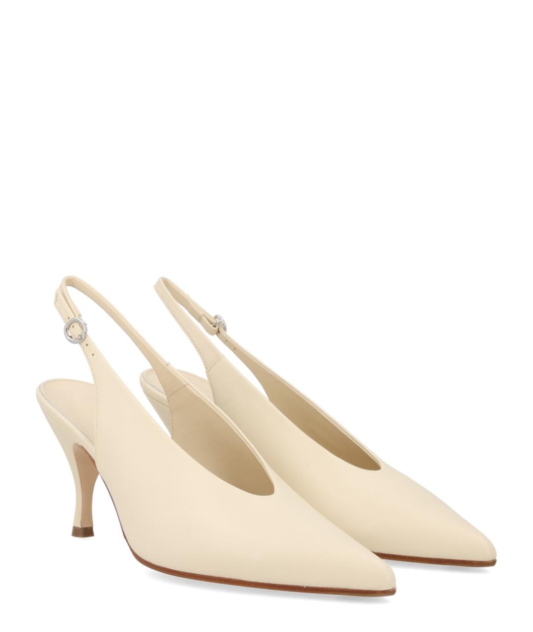 AEYDE Бежевые кожаные туфли, фото 2