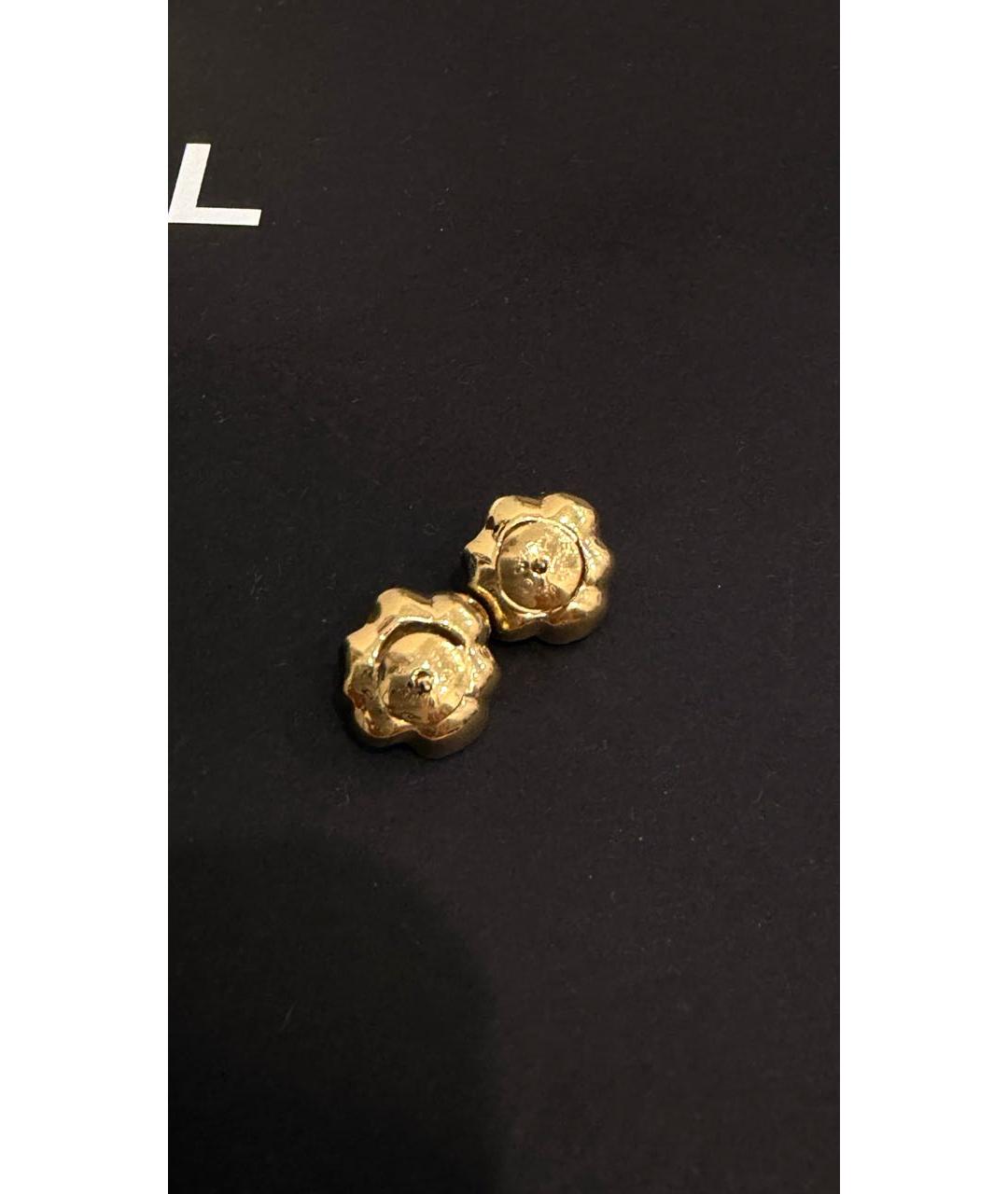 CHANEL Золотые серьги из желтого золота, фото 3