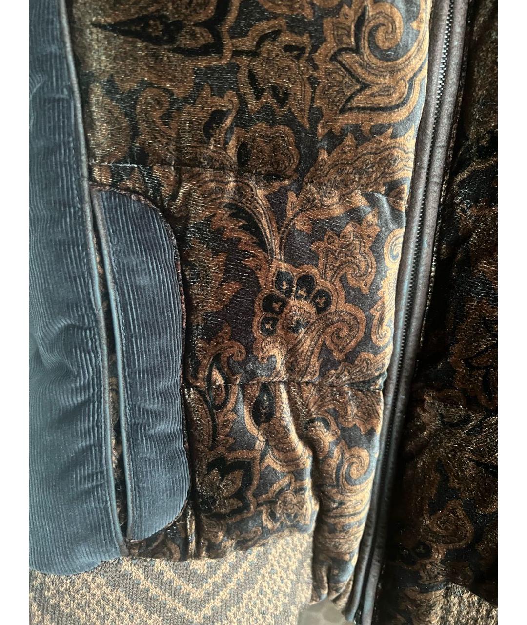 ETRO Коричневая велюровая куртка, фото 5