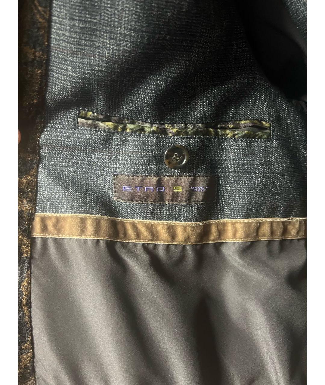 ETRO Коричневая велюровая куртка, фото 6