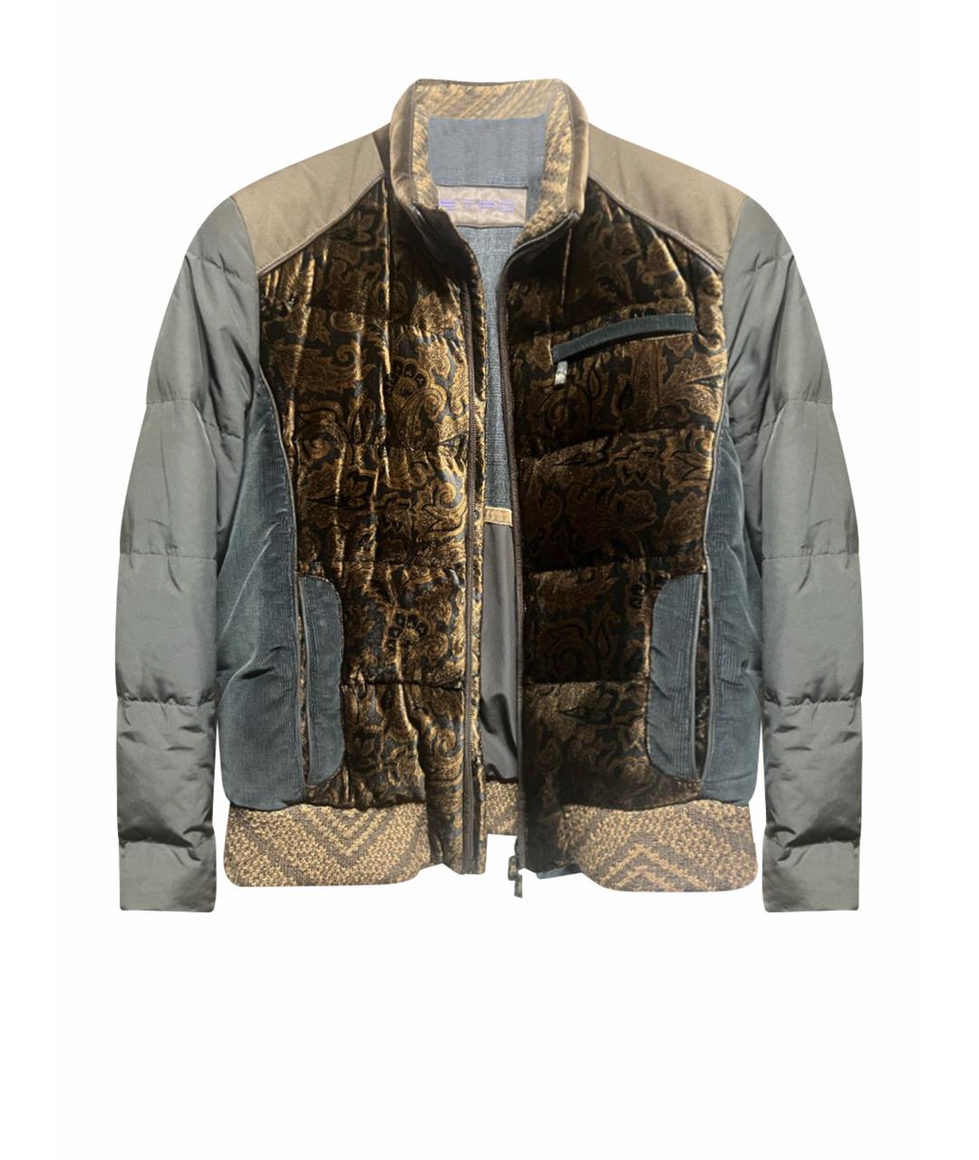 ETRO Коричневая велюровая куртка, фото 1