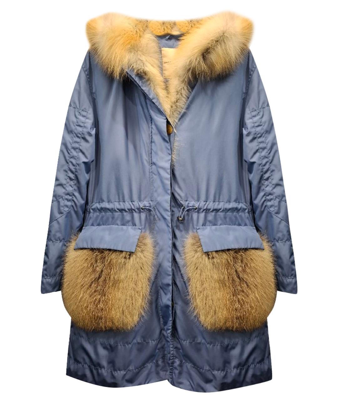 ERMANNO SCERVINO Голубая синтетическая парка, фото 1