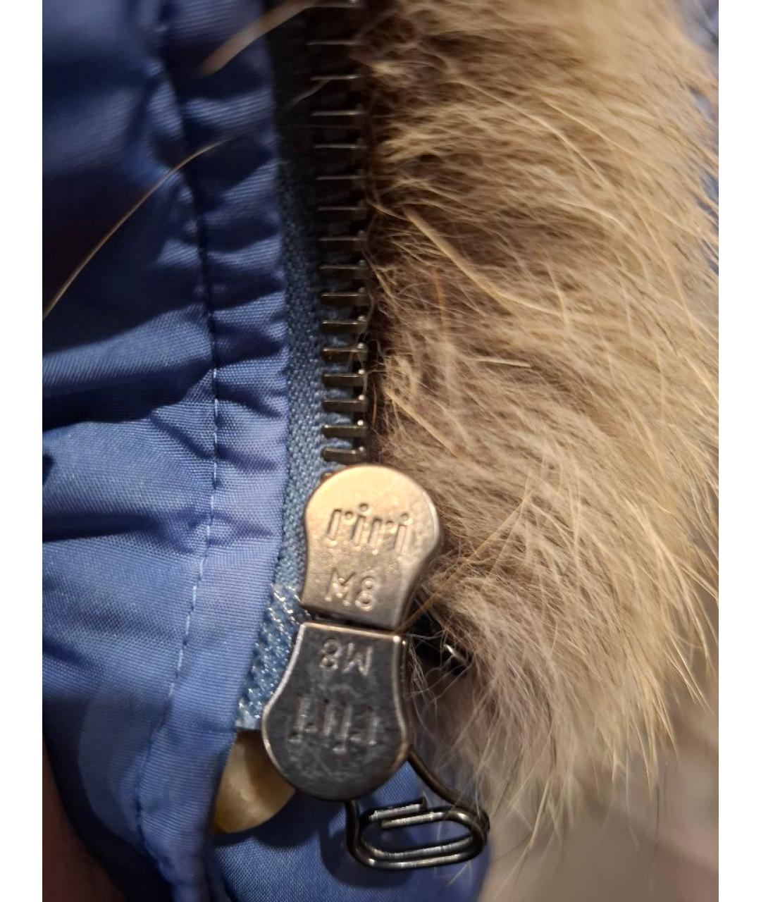 ERMANNO SCERVINO Голубая синтетическая парка, фото 5