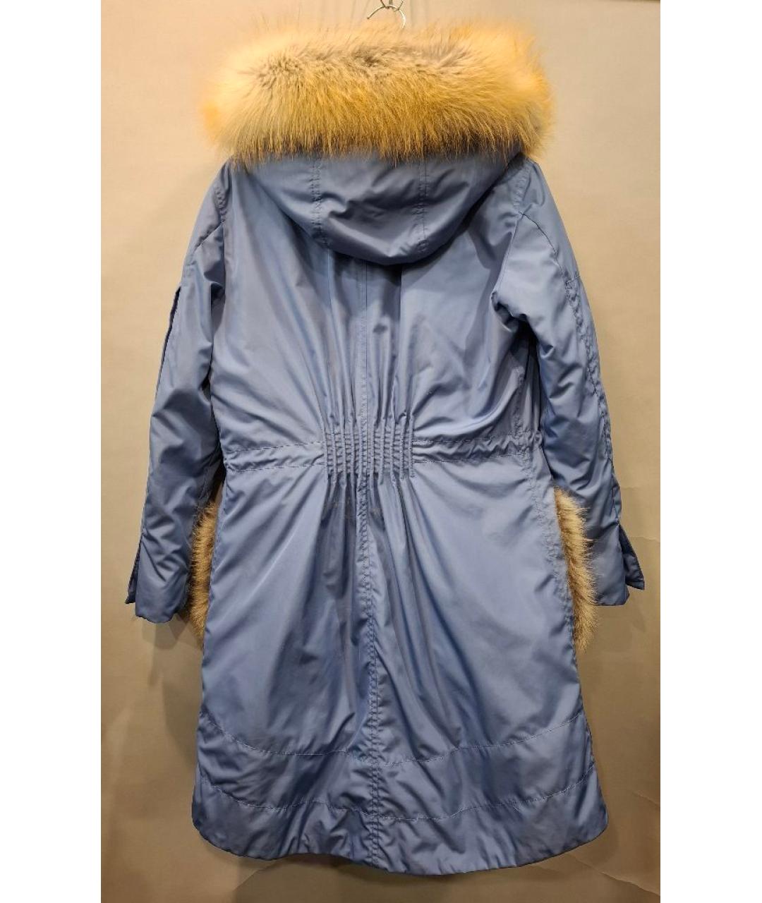 ERMANNO SCERVINO Голубая синтетическая парка, фото 2