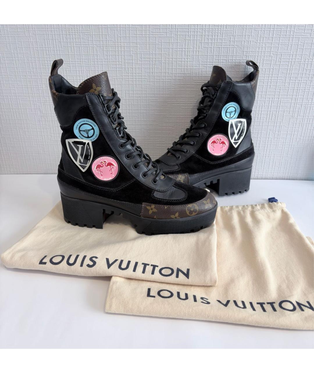 LOUIS VUITTON Черные ботинки, фото 9