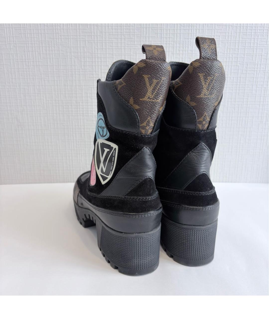 LOUIS VUITTON Черные ботинки, фото 4