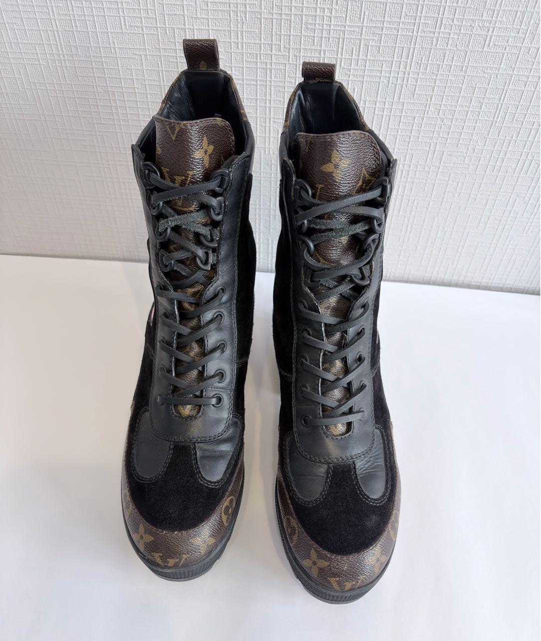 LOUIS VUITTON Черные ботинки, фото 2