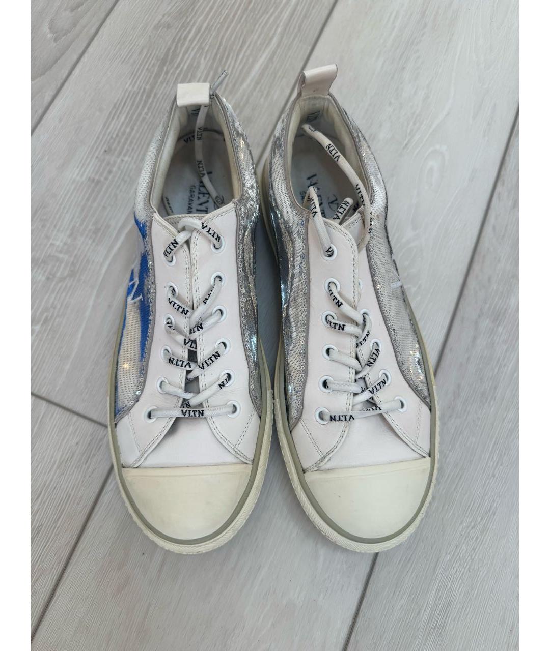 VALENTINO Белые кожаные кеды, фото 2