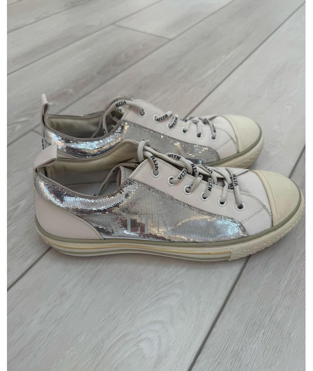 VALENTINO Белые кожаные кеды, фото 5