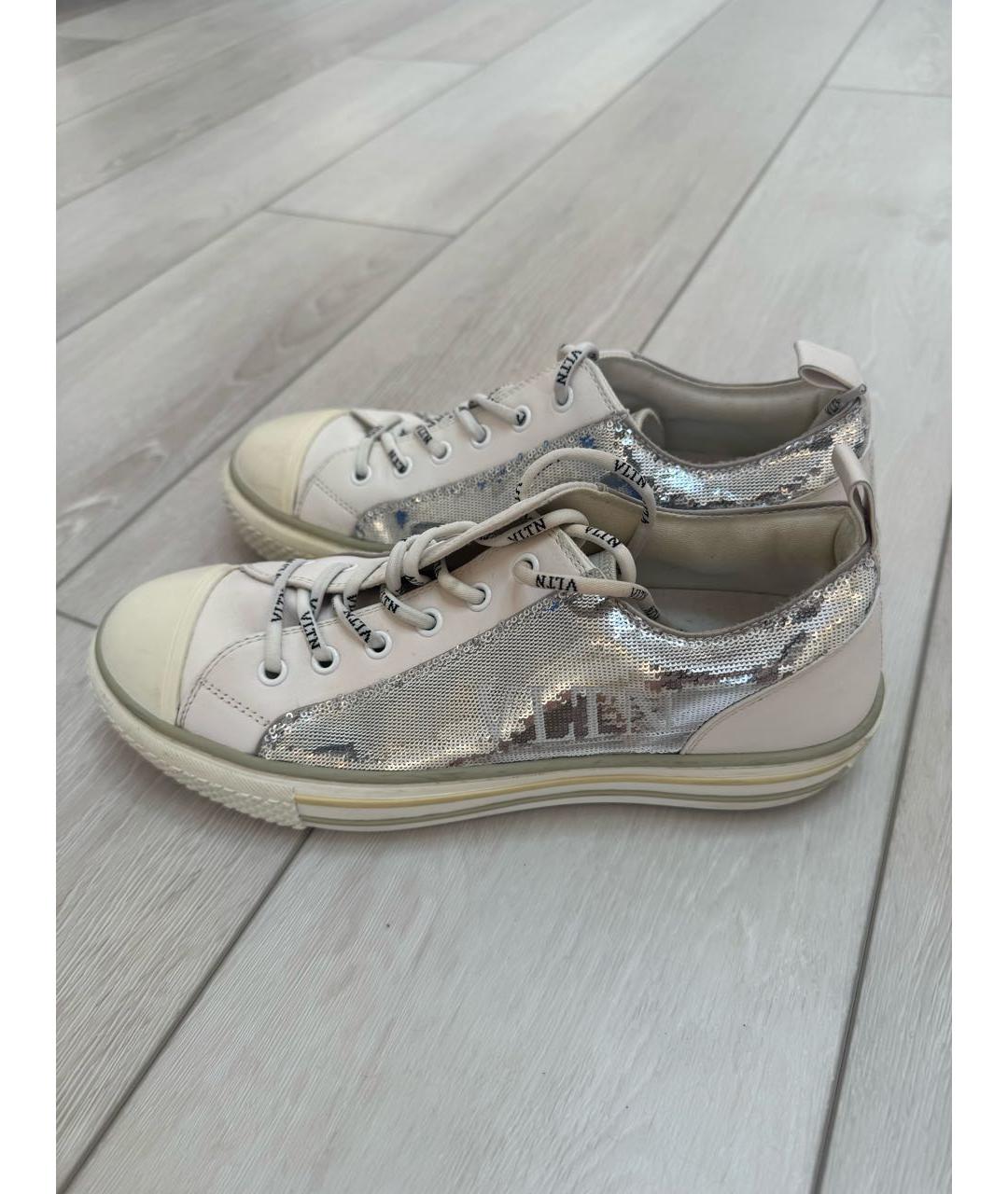 VALENTINO Белые кожаные кеды, фото 3