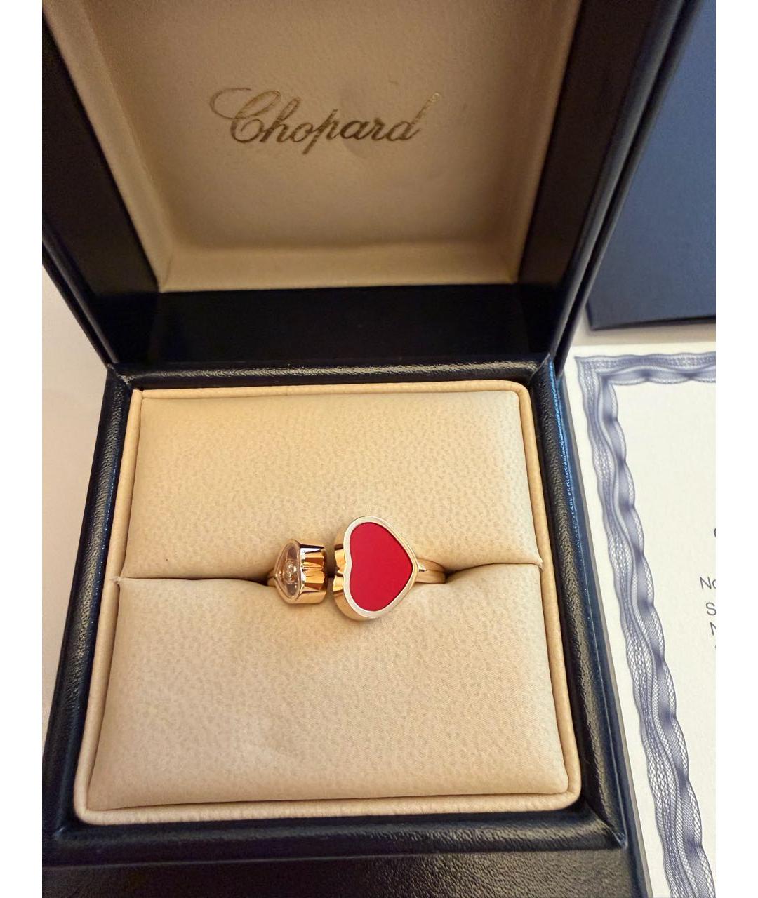 CHOPARD Красное кольцо из розового золота, фото 5
