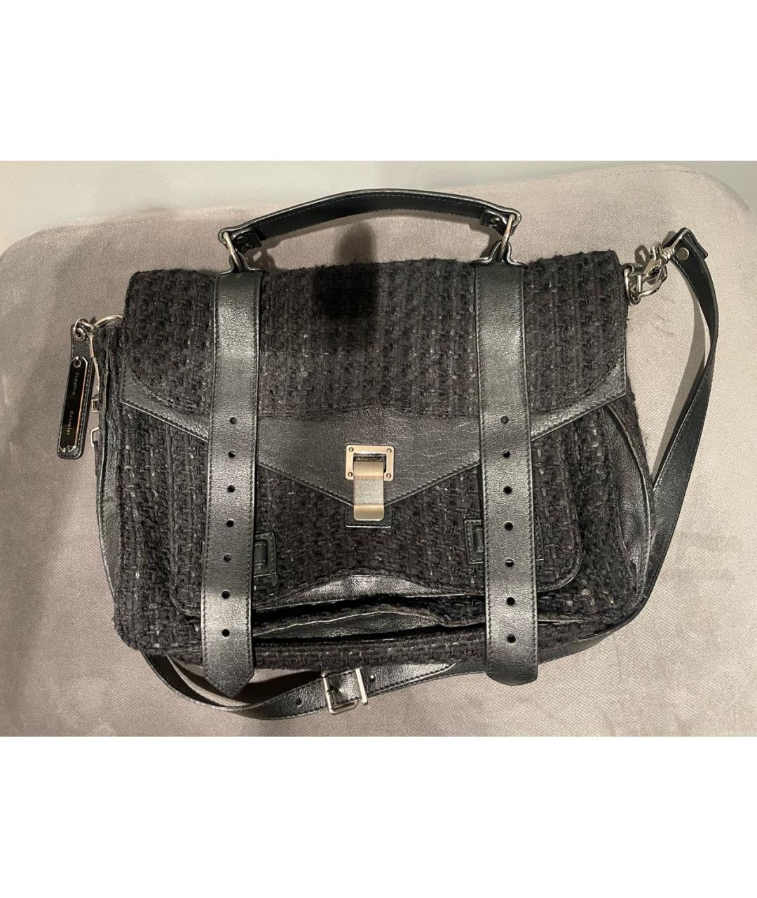 PROENZA SCHOULER Черная тканевая сумка через плечо, фото 8