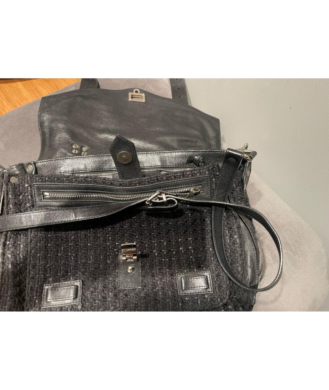 PROENZA SCHOULER Черная тканевая сумка через плечо, фото 2