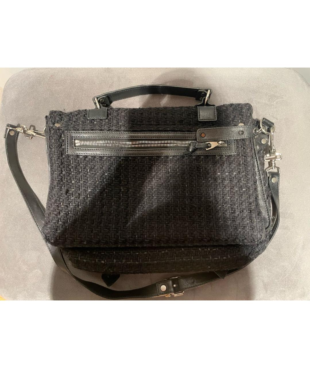 PROENZA SCHOULER Черная тканевая сумка через плечо, фото 3