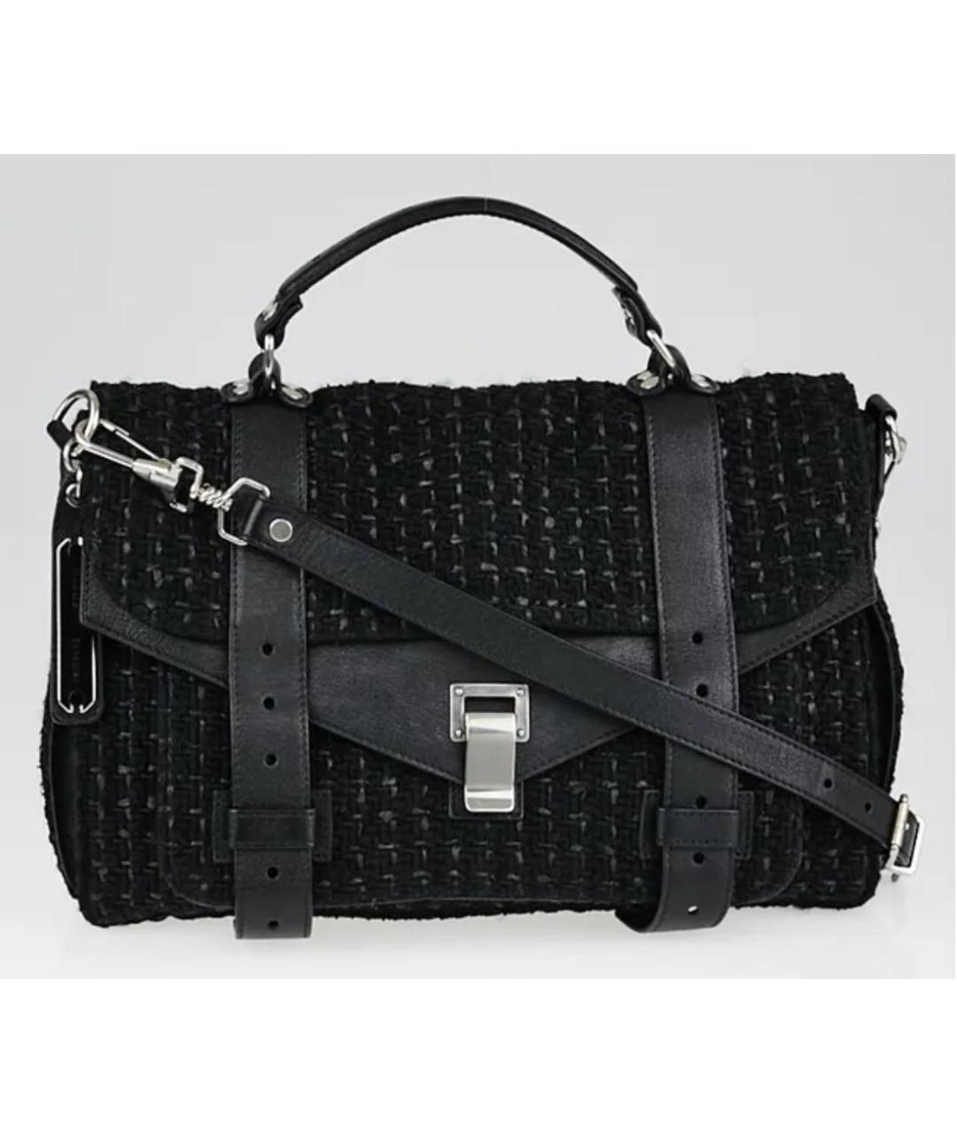 PROENZA SCHOULER Черная тканевая сумка через плечо, фото 9