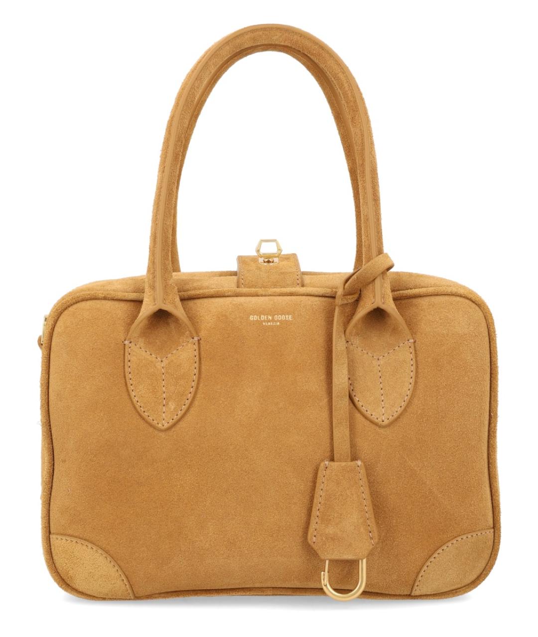 GOLDEN GOOSE DELUXE BRAND Бежевая кожаная сумка тоут, фото 1