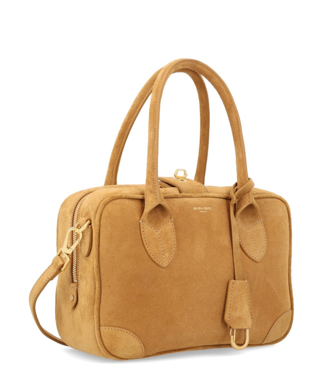 GOLDEN GOOSE DELUXE BRAND Бежевая кожаная сумка тоут, фото 3