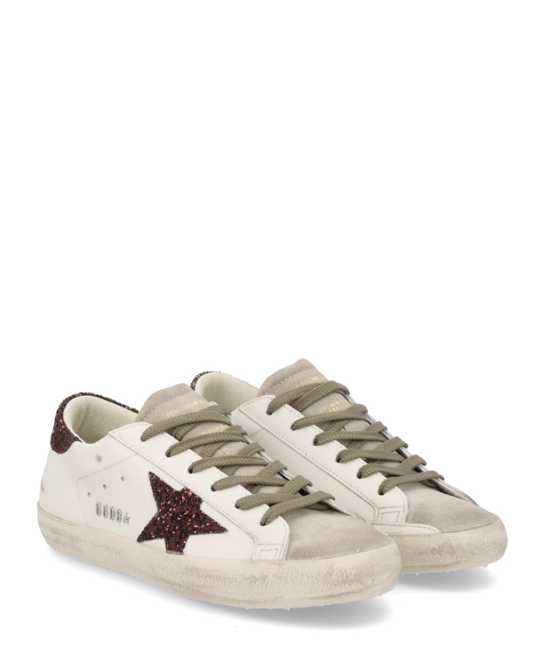 GOLDEN GOOSE DELUXE BRAND Белые кожаные кеды, фото 2