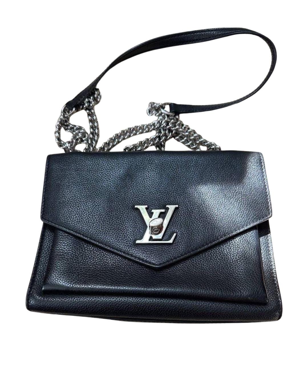 LOUIS VUITTON Черная кожаная сумка через плечо, фото 1