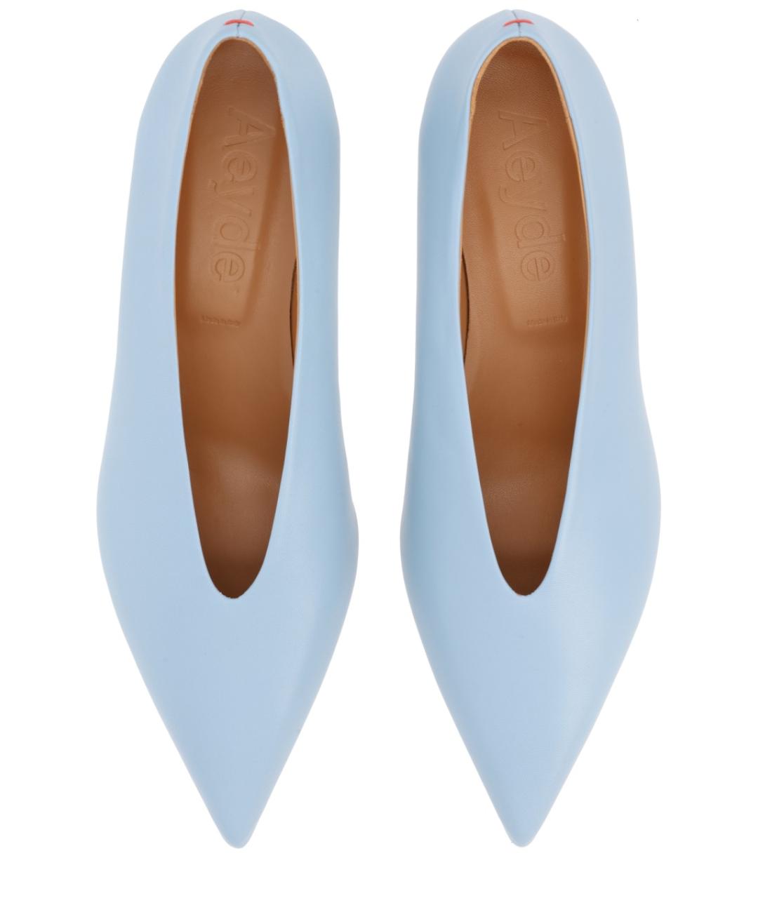 AEYDE Голубые кожаные туфли, фото 5