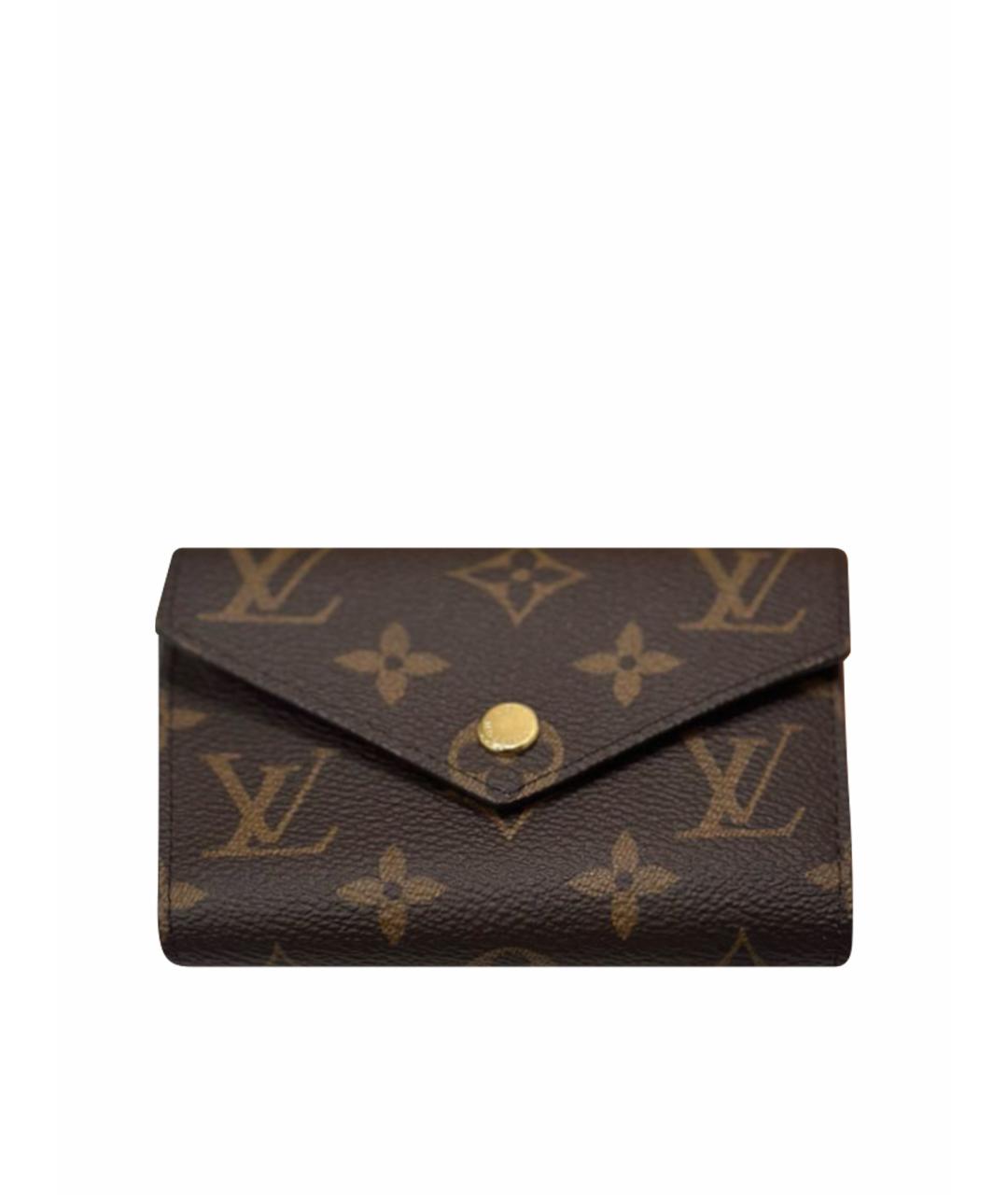 LOUIS VUITTON Бежевый кожаный кошелек, фото 1