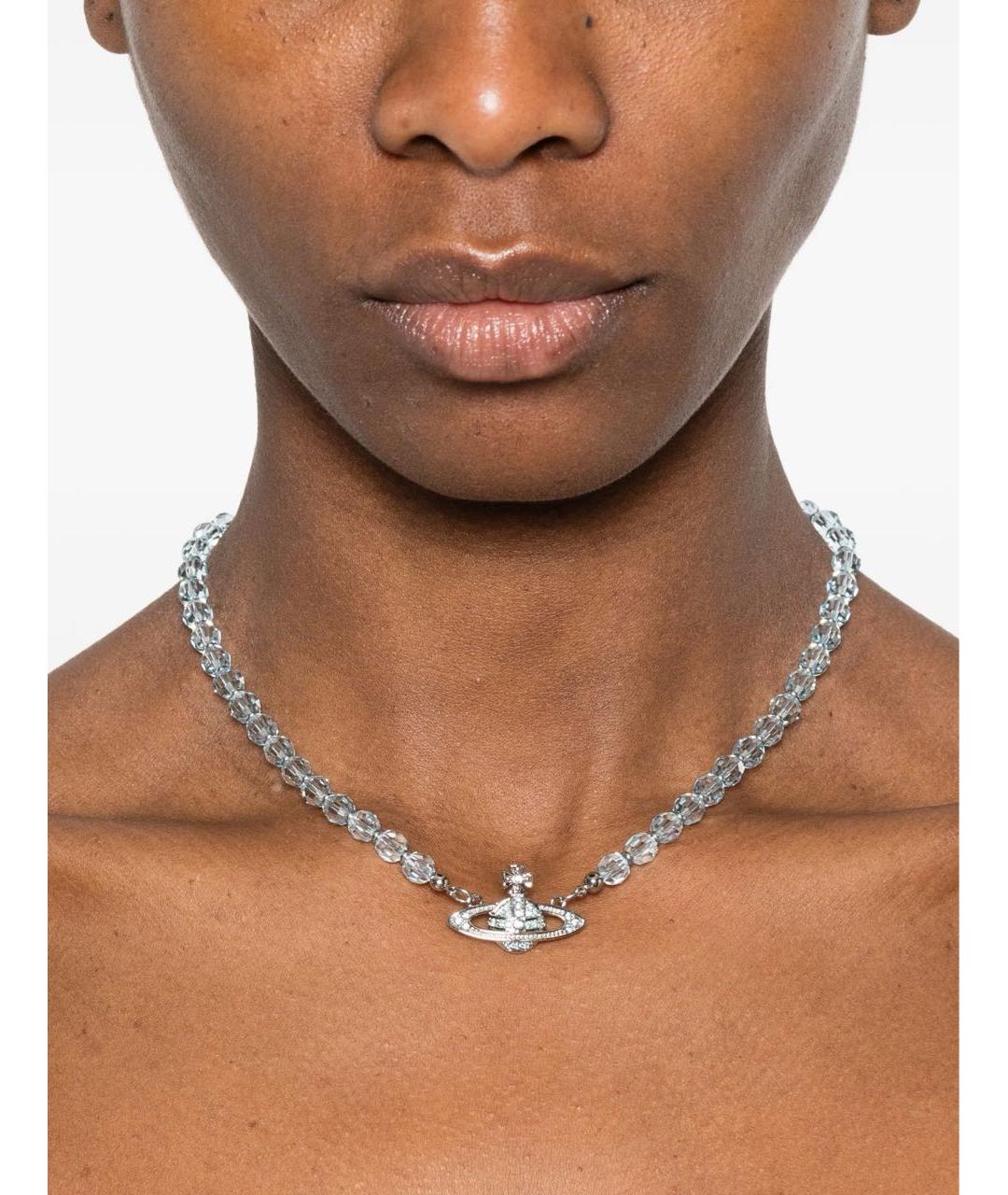 VIVIENNE WESTWOOD Голубой латунный чокер, фото 2