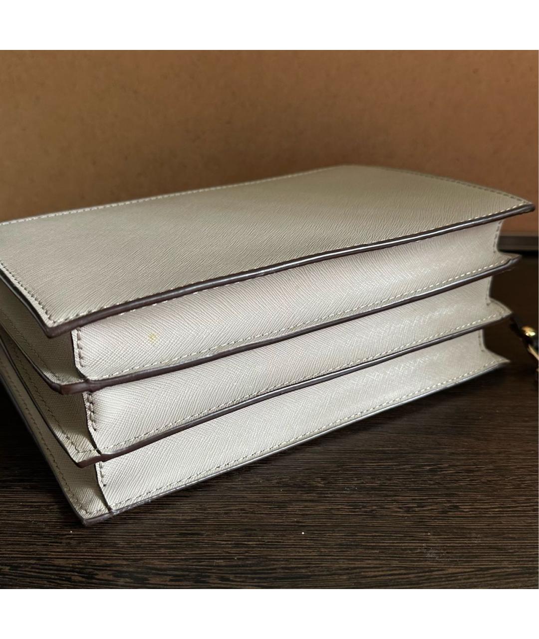 DKNY Бежевая сумка через плечо из искусственной кожи, фото 5