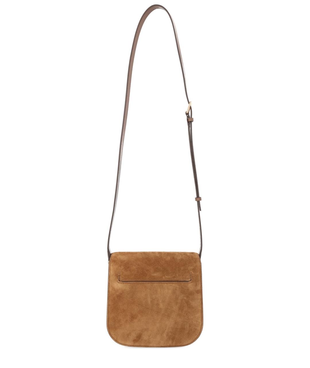 TOM FORD Бежевая замшевая сумка через плечо, фото 2