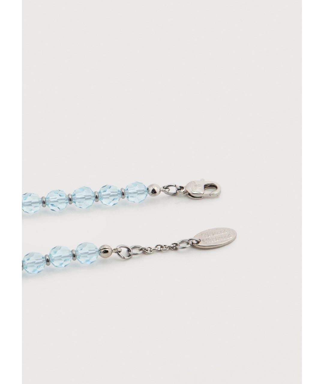 VIVIENNE WESTWOOD Голубой латунный браслет, фото 3