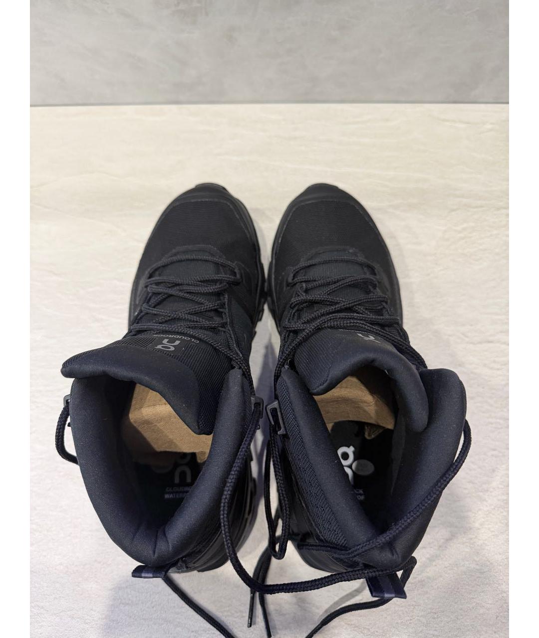 ON Черные текстильные высокие ботинки, фото 3