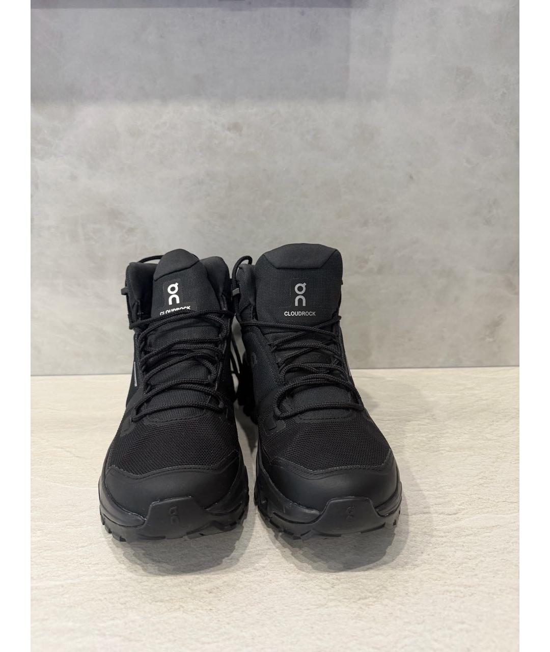 ON Черные текстильные высокие ботинки, фото 2