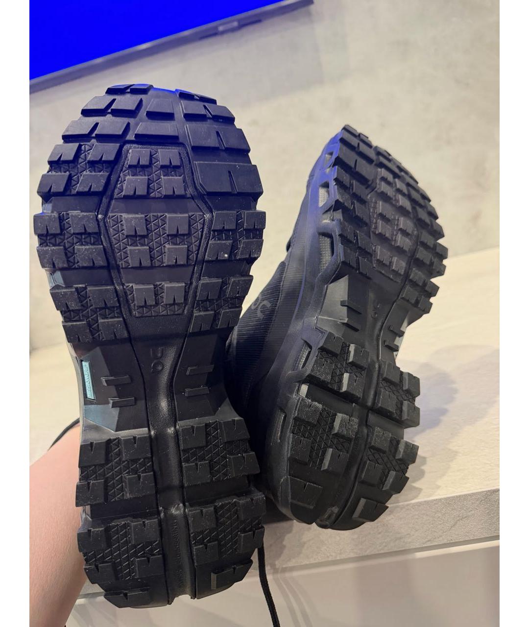 ON Черные текстильные высокие ботинки, фото 5