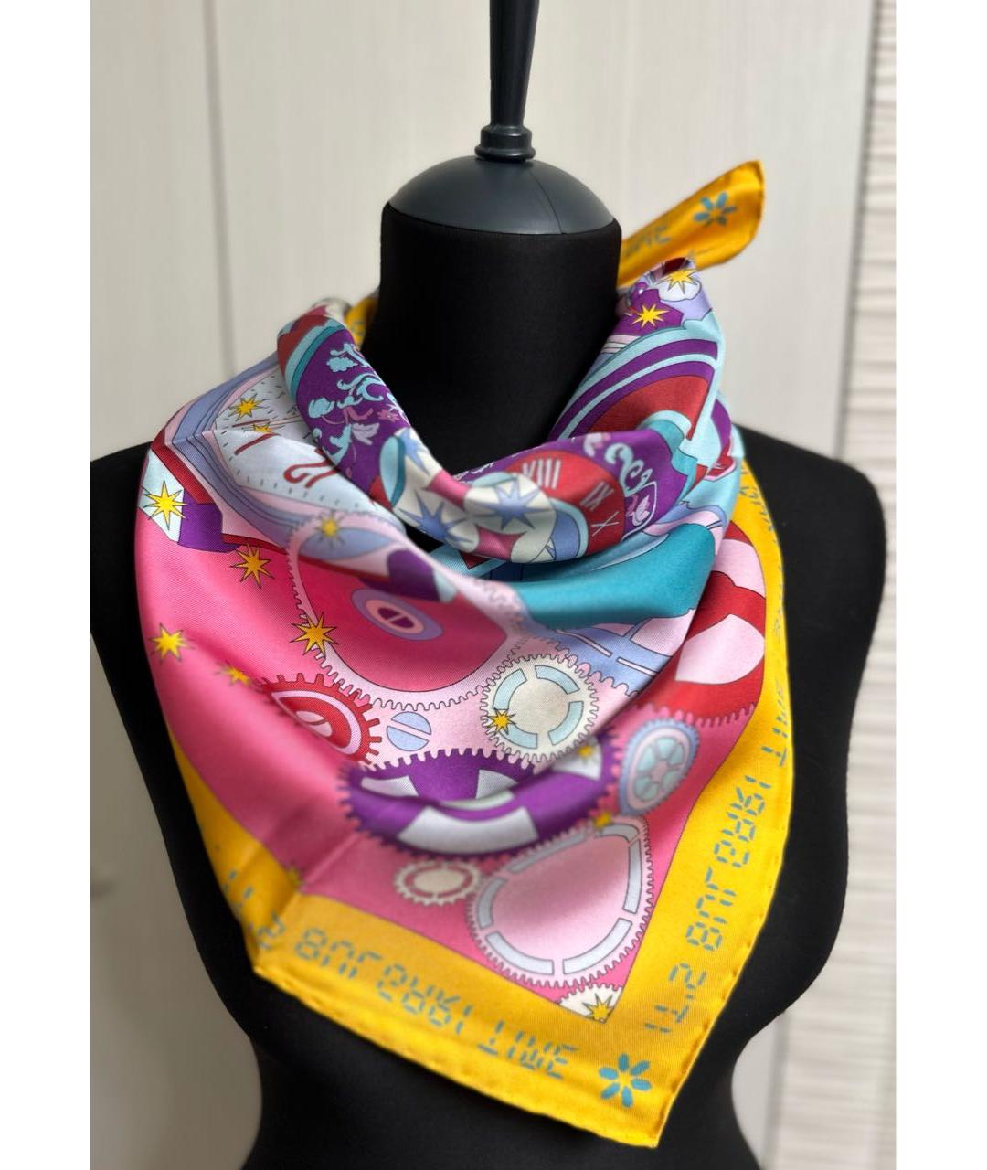 BVLGARI Мульти шелковый платок, фото 6