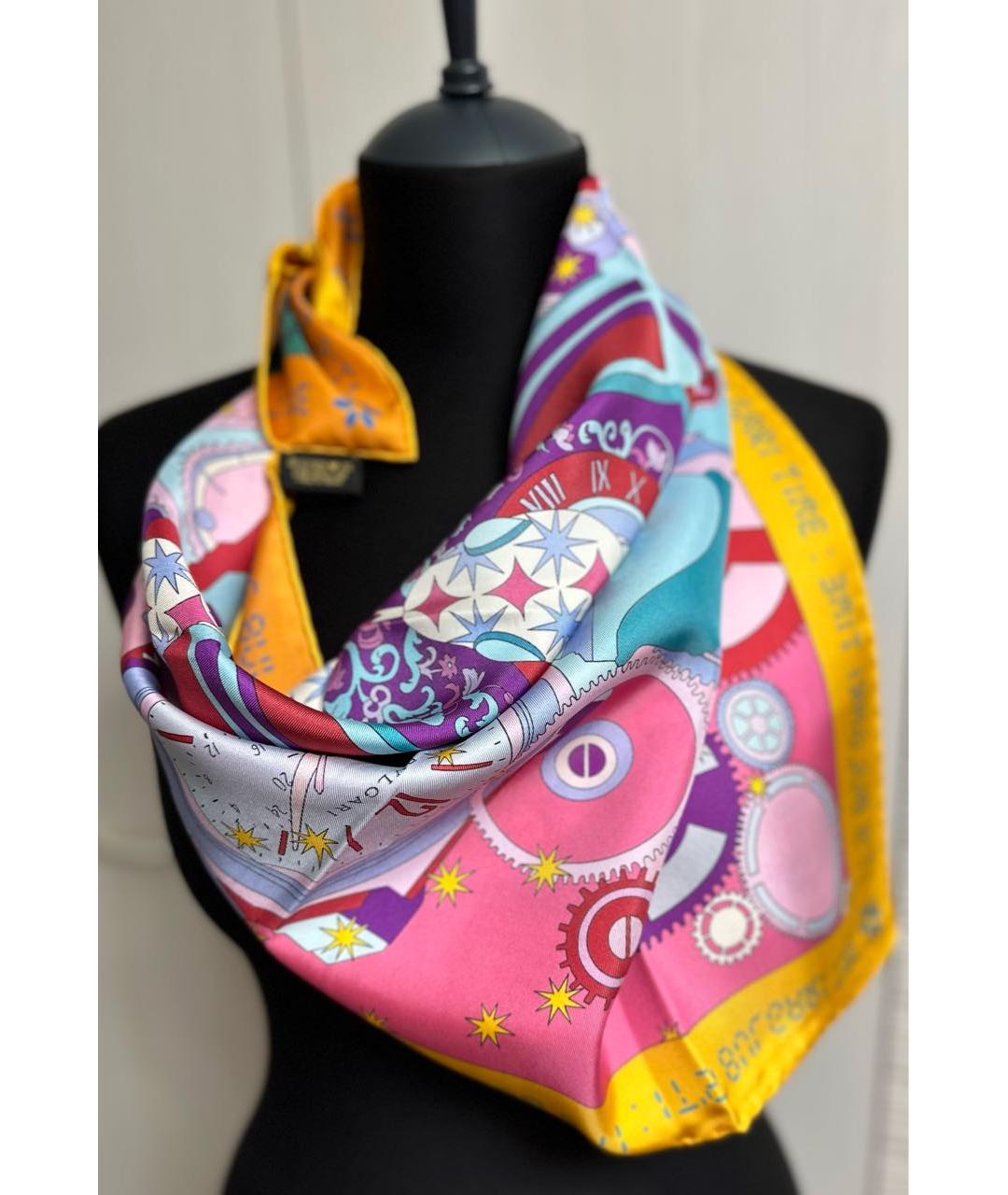 BVLGARI Мульти шелковый платок, фото 7