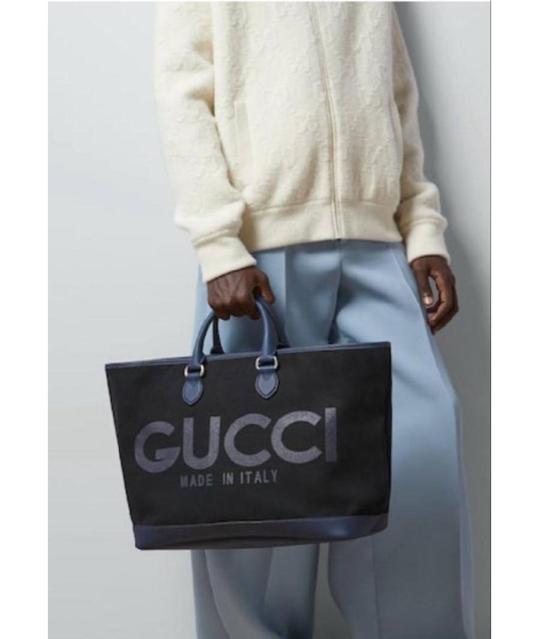 GUCCI Черная сумка тоут, фото 4