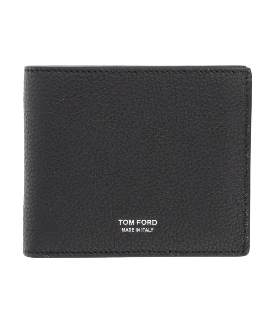 TOM FORD Черный кожаный кошелек, фото 1