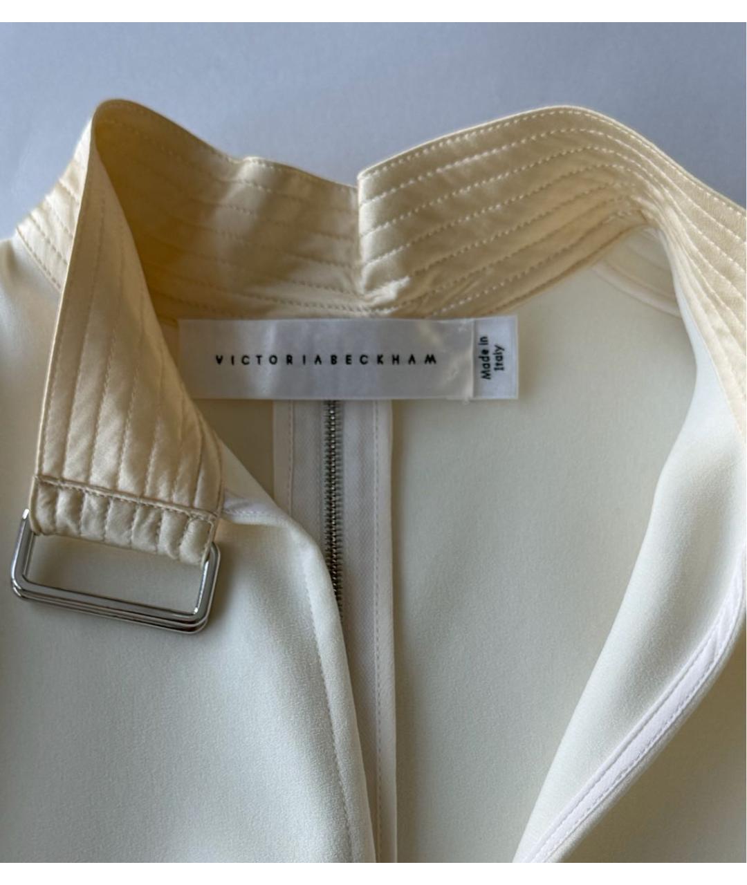 VICTORIA BECKHAM Бежевое коктейльное платье, фото 3