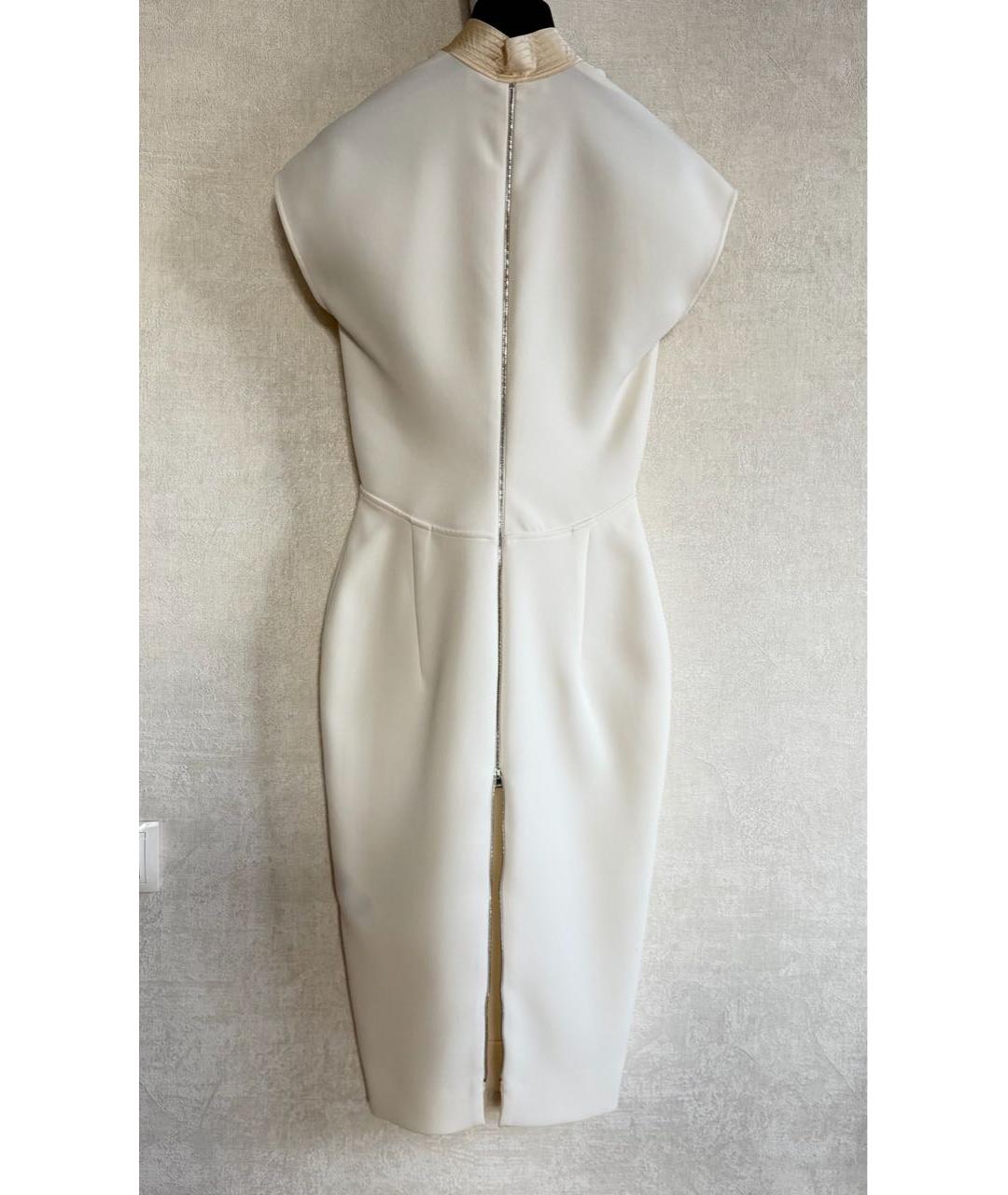 VICTORIA BECKHAM Бежевое коктейльное платье, фото 2
