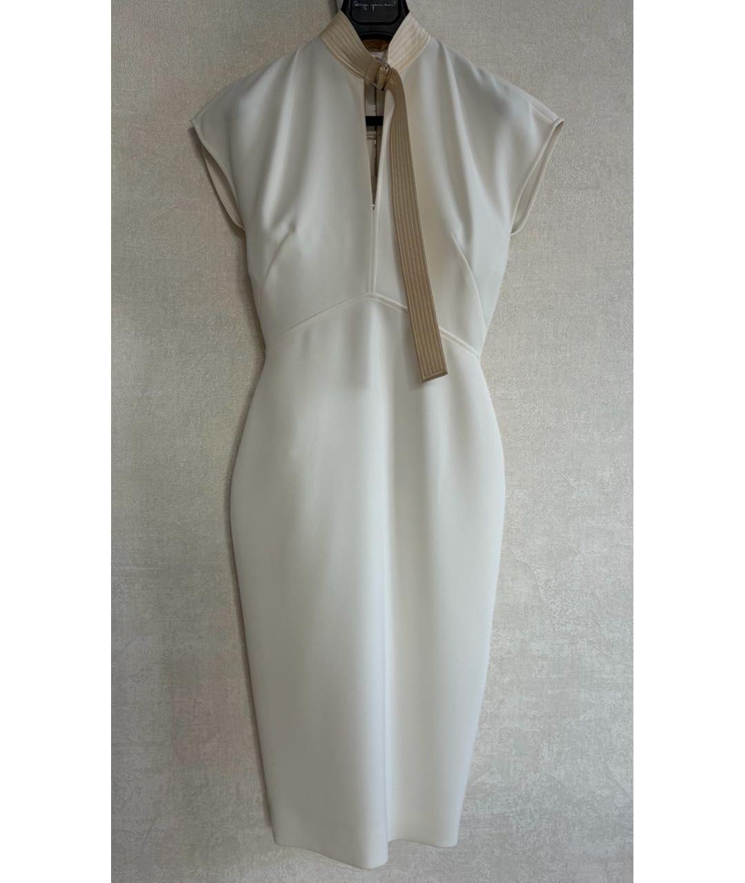 VICTORIA BECKHAM Бежевое коктейльное платье, фото 9