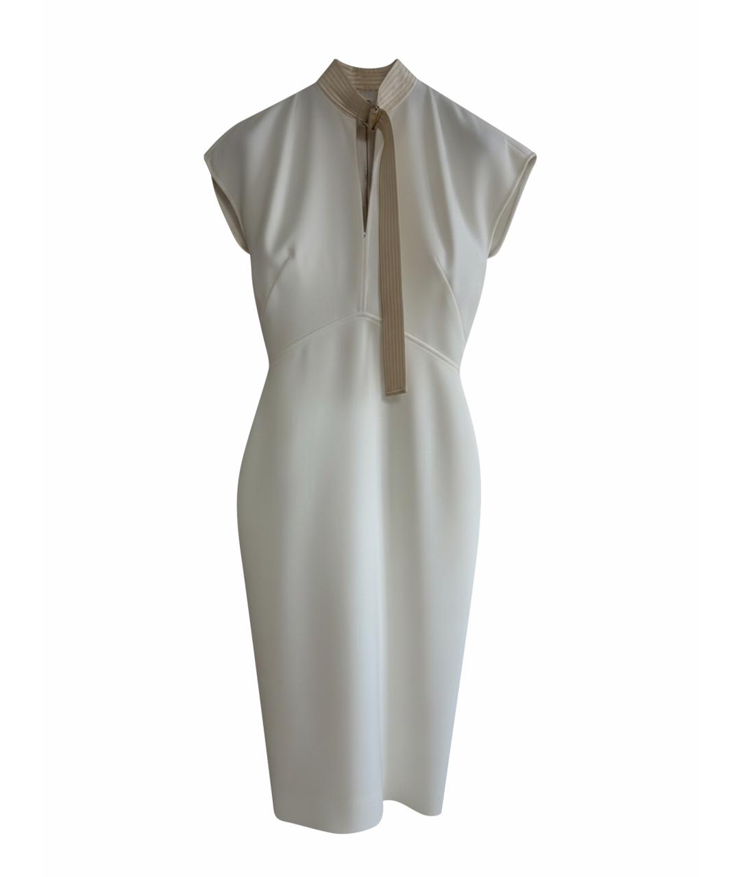 VICTORIA BECKHAM Бежевое коктейльное платье, фото 1